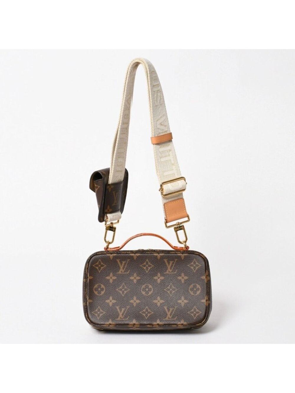 Louis Vuitton Monogram Utility Crossbody Shoulder Bag Brown Gold - Picture 2 of 16